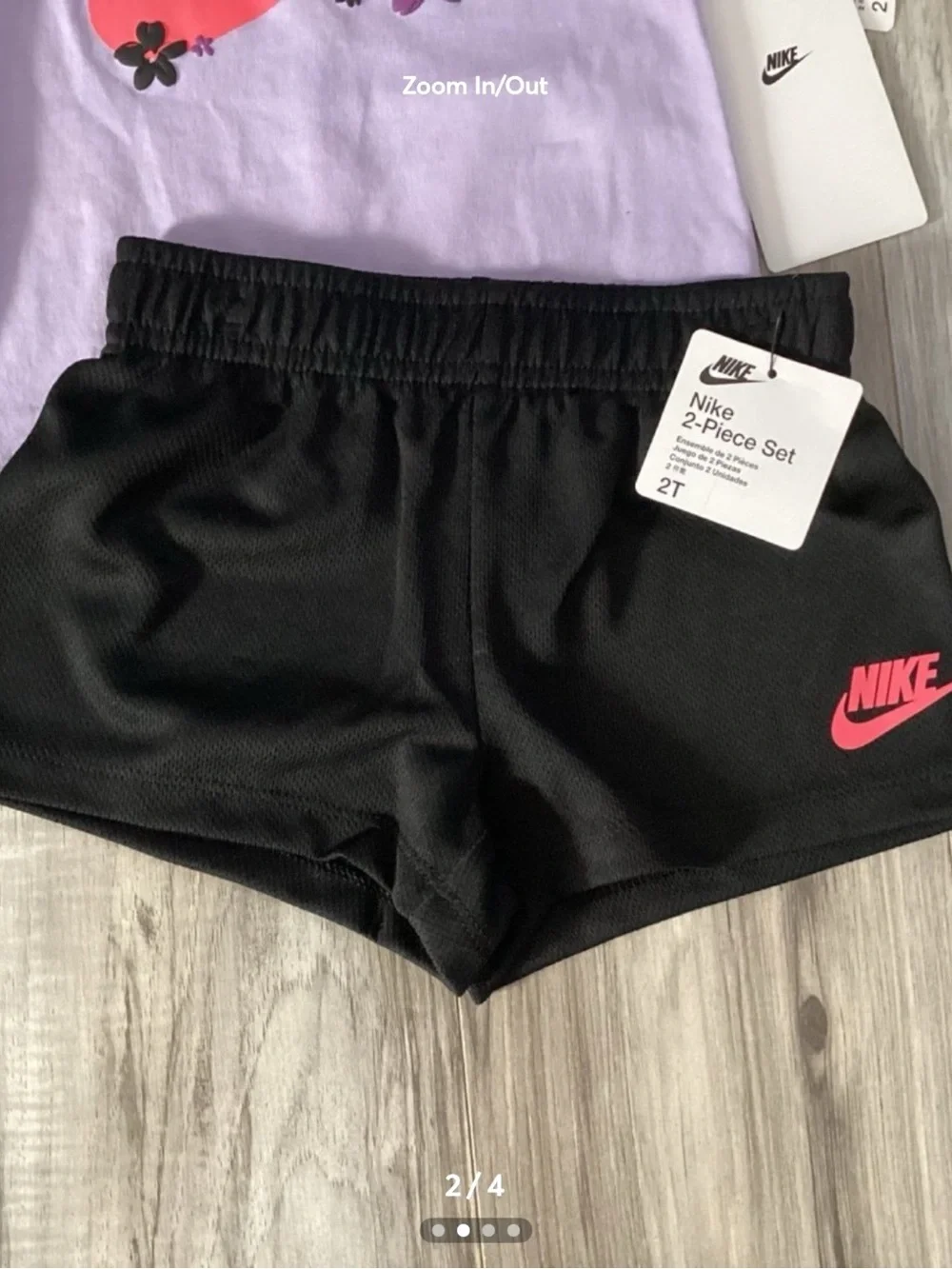 Nike shorts set toddler girl size 2T(NWT) ~PRICE IS FIRM, NO OFFERS~ - Picture 2 of 4